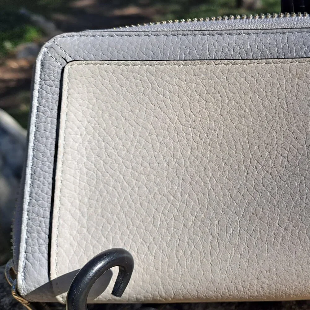 Kate Spade color block Gray Leather Wallet (NWT) - Picture 2 of 6